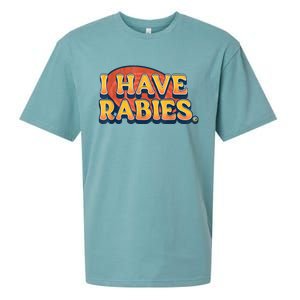 I Have Rabies Funny Sueded Cloud Jersey T-Shirt