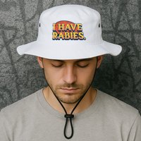I Have Rabies Funny Bucket Hat