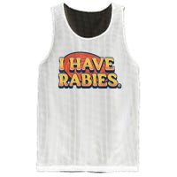 I Have Rabies Funny Mesh Reversible Basketball Jersey Tank