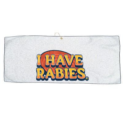 I Have Rabies Funny Large Microfiber Waffle Golf Towel
