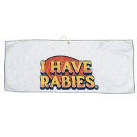 I Have Rabies Funny Large Microfiber Waffle Golf Towel