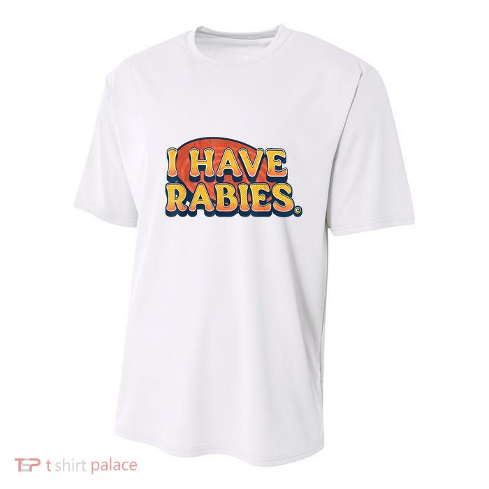 I Have Rabies Funny Youth Performance Sprint T-Shirt