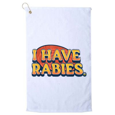 I Have Rabies Funny Golf Towel