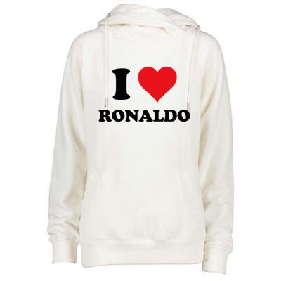 I Heart R.onaldo F.irst Name I Love Personalized S.tuff Womens Funnel Neck Pullover Hood
