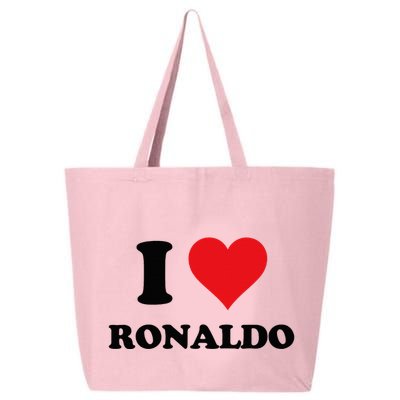 I Heart R.onaldo F.irst Name I Love Personalized S.tuff 25L Jumbo Tote