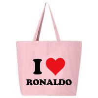 I Heart R.onaldo F.irst Name I Love Personalized S.tuff 25L Jumbo Tote