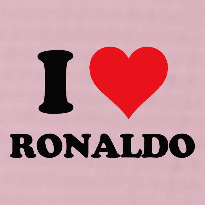 I Heart R.onaldo F.irst Name I Love Personalized S.tuff 25L Jumbo Tote