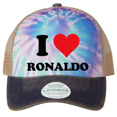 I Heart R.onaldo F.irst Name I Love Personalized S.tuff Legacy Tie Dye Trucker Hat