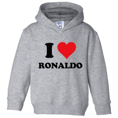 I Heart R.onaldo F.irst Name I Love Personalized S.tuff Toddler Hoodie