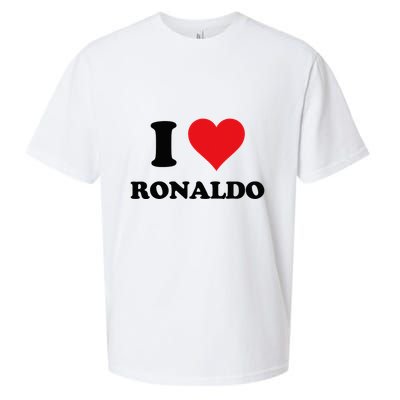 I Heart R.onaldo F.irst Name I Love Personalized S.tuff Sueded Cloud Jersey T-Shirt
