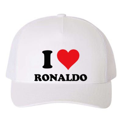 I Heart R.onaldo F.irst Name I Love Personalized S.tuff Yupoong Adult 5-Panel Trucker Hat