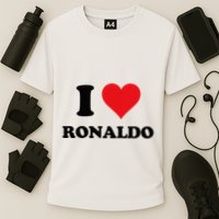 I Heart R.onaldo F.irst Name I Love Personalized S.tuff Performance Shirt