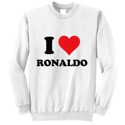 I Heart R.onaldo F.irst Name I Love Personalized S.tuff Sweatshirt