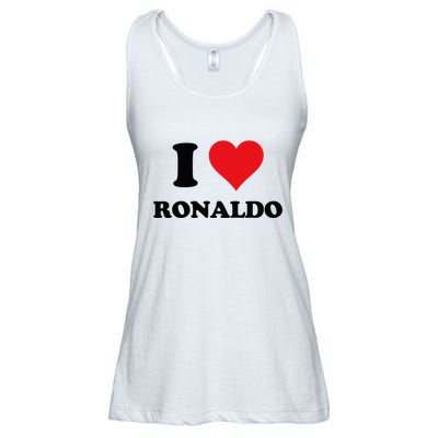 I Heart R.onaldo F.irst Name I Love Personalized S.tuff Ladies Essential Flowy Tank