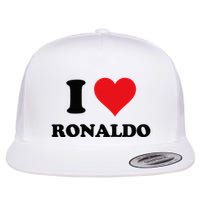 I Heart R.onaldo F.irst Name I Love Personalized S.tuff Flat Bill Trucker Hat
