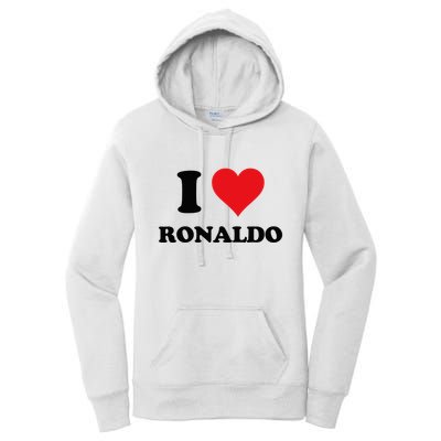 I Heart R.onaldo F.irst Name I Love Personalized S.tuff Women's Pullover Hoodie