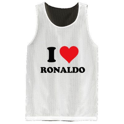 I Heart R.onaldo F.irst Name I Love Personalized S.tuff Mesh Reversible Basketball Jersey Tank