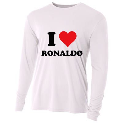 I Heart R.onaldo F.irst Name I Love Personalized S.tuff Cooling Performance Long Sleeve Crew