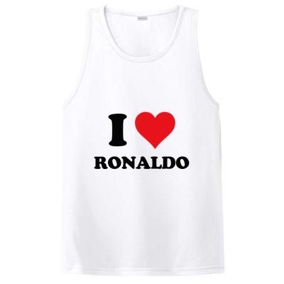 I Heart R.onaldo F.irst Name I Love Personalized S.tuff PosiCharge Competitor Tank