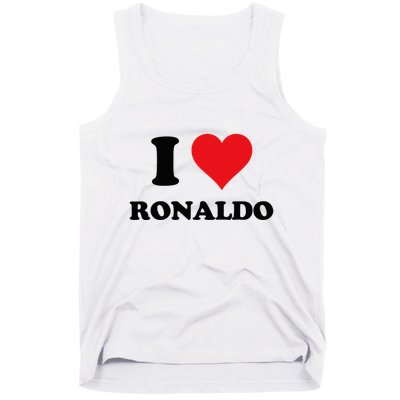 I Heart R.onaldo F.irst Name I Love Personalized S.tuff Tank Top