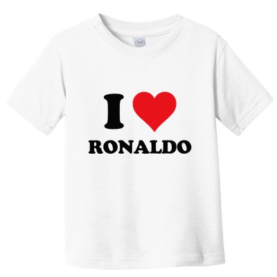 I Heart R.onaldo F.irst Name I Love Personalized S.tuff Toddler T-Shirt