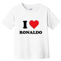 I Heart R.onaldo F.irst Name I Love Personalized S.tuff Toddler T-Shirt