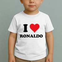 I Heart R.onaldo F.irst Name I Love Personalized S.tuff Toddler T-Shirt