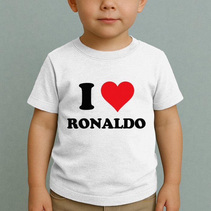 I Heart R.onaldo F.irst Name I Love Personalized S.tuff Toddler T-Shirt