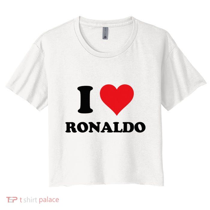 I Heart R.onaldo F.irst Name I Love Personalized S.tuff Crop Top