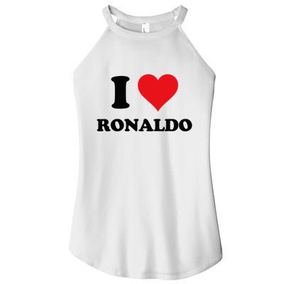 I Heart R.onaldo F.irst Name I Love Personalized S.tuff Women's Perfect Tri Rocker Tank