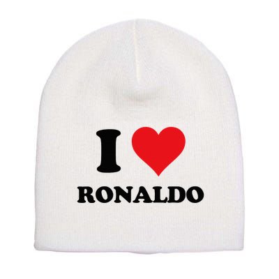 I Heart R.onaldo F.irst Name I Love Personalized S.tuff Short Acrylic Beanie