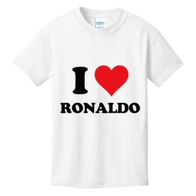 I Heart R.onaldo F.irst Name I Love Personalized S.tuff Kids T-Shirt