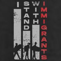 Immigrants Human Rights And I Stand With Immigrants 7 Panel Mesh Trucker Snapback Hat
