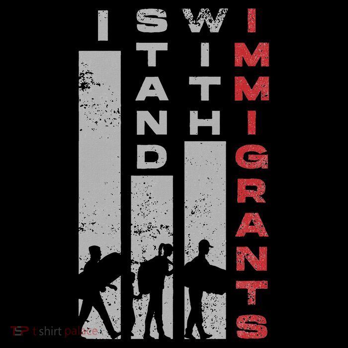 Immigrants Human Rights And I Stand With Immigrants Drawstring Bag