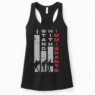 Immigrants Human Rights And I Stand With Immigrants Womens Tank Top