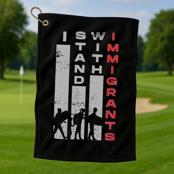 Immigrants Human Rights And I Stand With Immigrants Golf Towel