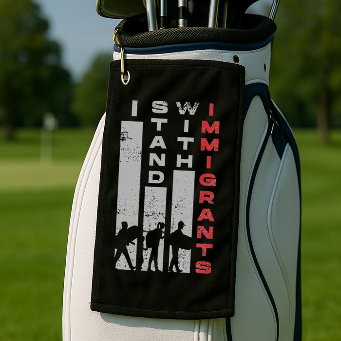 Immigrants Human Rights And I Stand With Immigrants Golf Towel