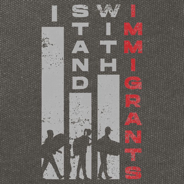 Immigrants Human Rights And I Stand With Immigrants Cotton Canvas Backpack