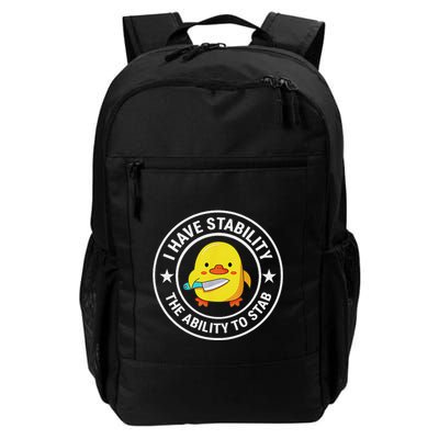 I Have Stability Ability To Stab Daily Commute Backpack