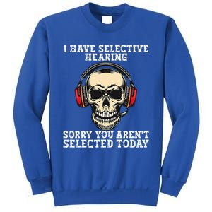 I Have Selective Hearing cool funny Skull design headphones  Sweatshirt