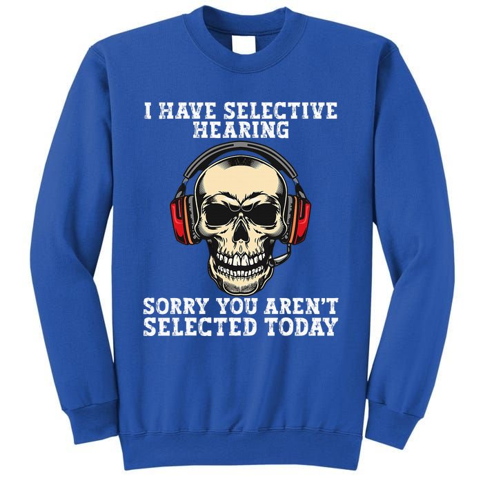 I Have Selective Hearing cool funny Skull design headphones  Sweatshirt