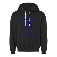 I Have Stability Ability To Stab Funny Penguin Garment-Dyed Fleece Hoodie