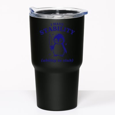 I Have Stability Ability To Stab Funny Penguin Tumbler