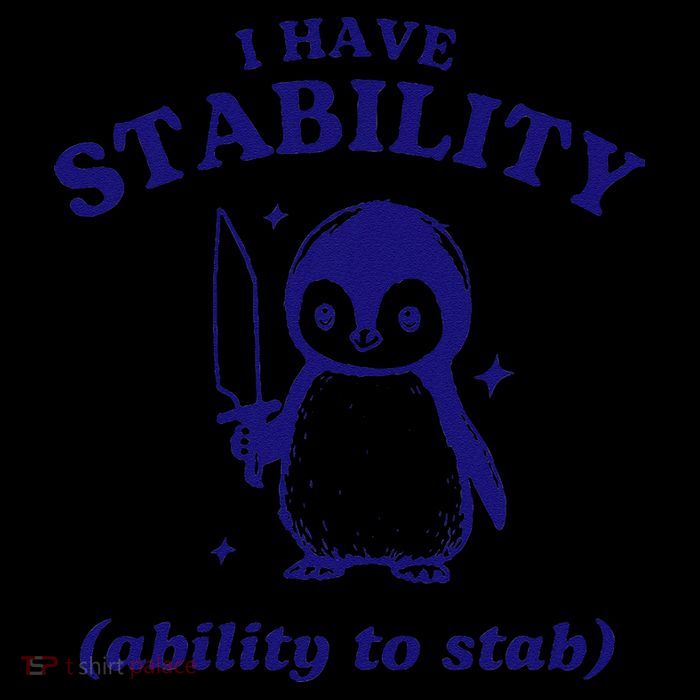 I Have Stability Ability To Stab Funny Penguin Youth Performance Sprint T-Shirt