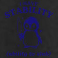 I Have Stability Ability To Stab Funny Penguin Golf Towel