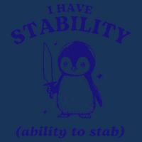 I Have Stability Ability To Stab Funny Penguin Infant Baby Jersey Bodysuit