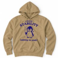 I Have Stability Ability To Stab Funny Penguin Hoodie