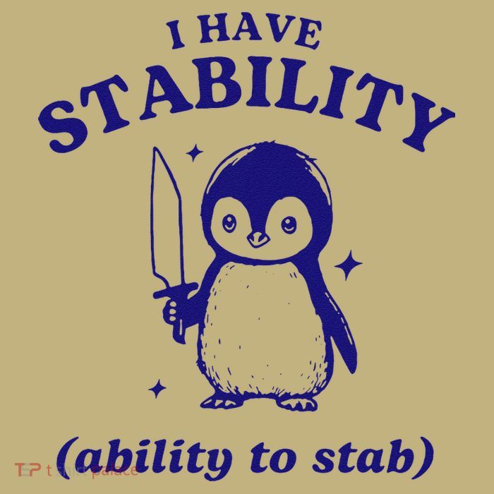 I Have Stability Ability To Stab Funny Penguin Magnet