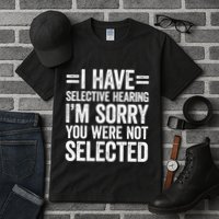 I Have Selective Hearing You WerenT Selected Tall T-Shirt