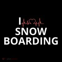 I Heart Snow Boarding With Red Heart, I Love Snow Boarding Backpack